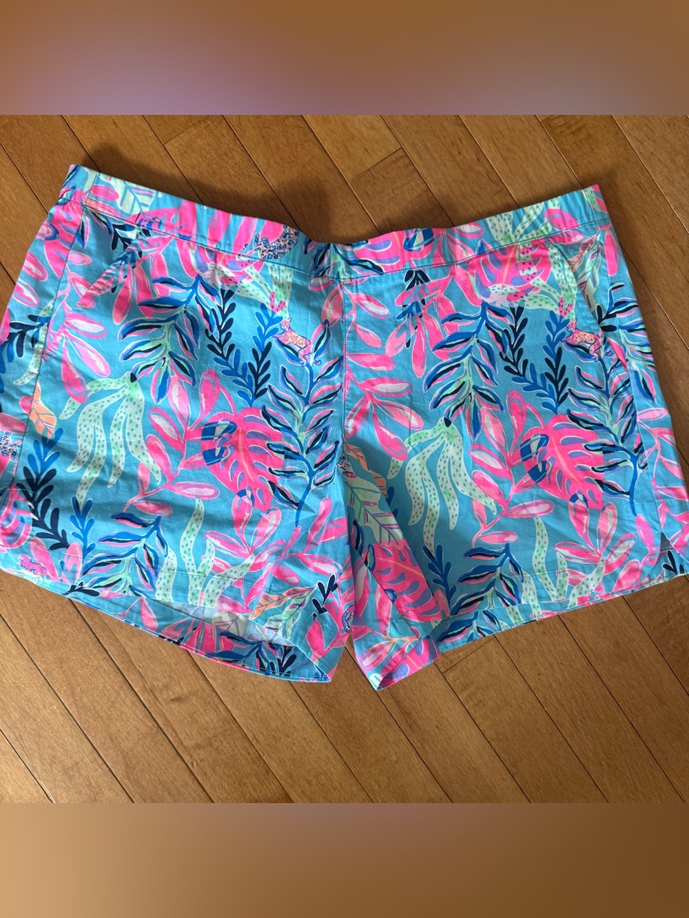 NWT LILLY PULITZER Size XL Ocean View Pull On Shorts